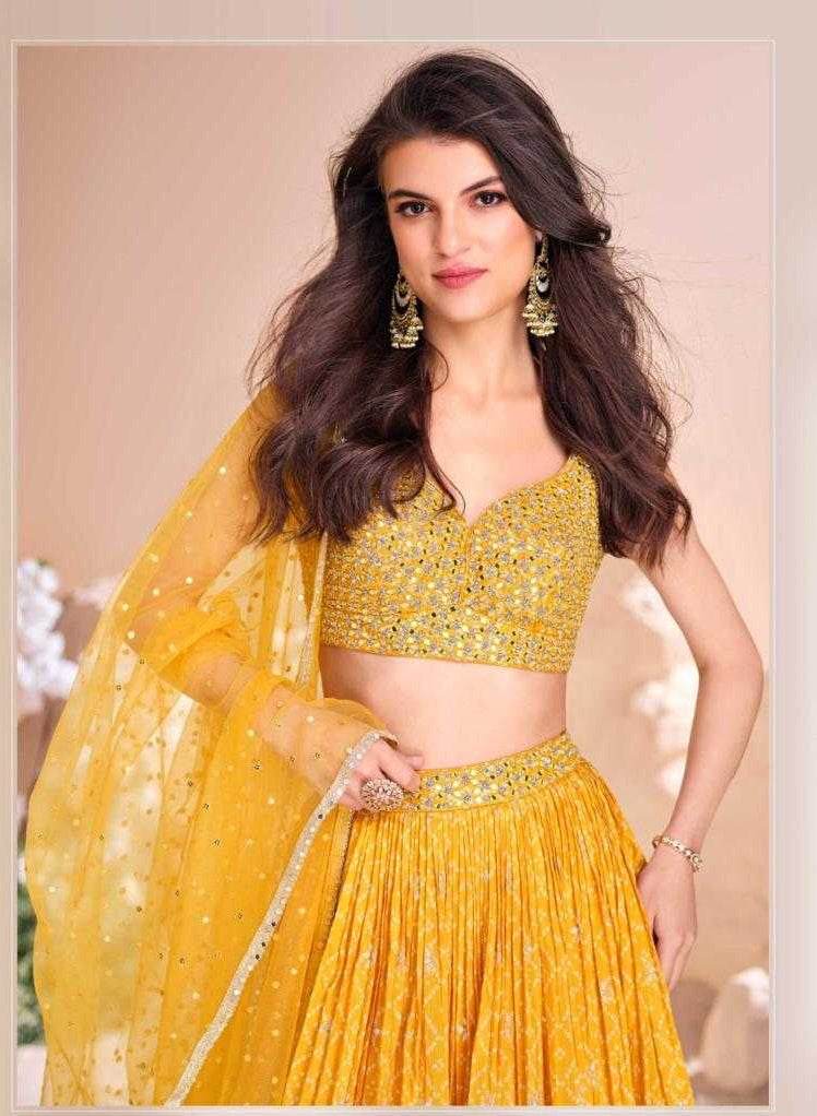 Pure Viscos Embroidered Lehenga With Blouse - MYLUXURY LANE ENTERPRISE